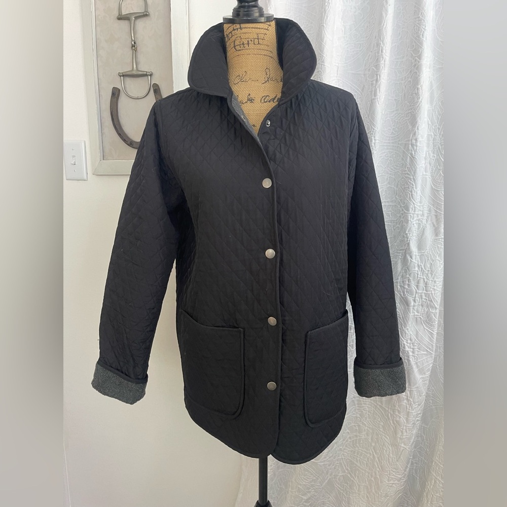 Vintage Penmans Reversible Quilted Equestrian Barn Coat Jacket Vintage Size S
